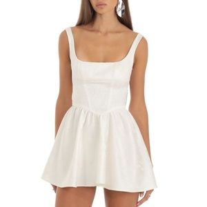 Lucy In The Sky Indiana Jacquard Mini Dress